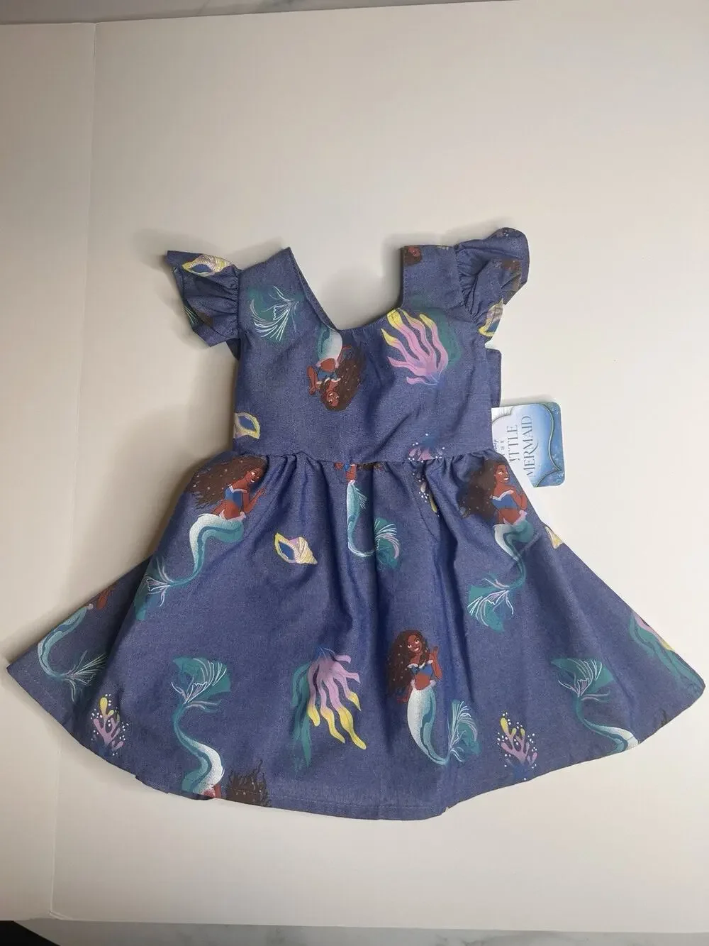 NWT Size 12M Disney Princess Little Mermaid Ariel Blue Dress , Baby Girls
